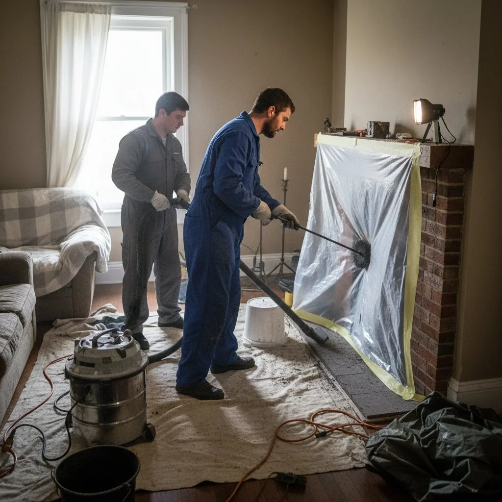 Chimney sweep in Akron, OH